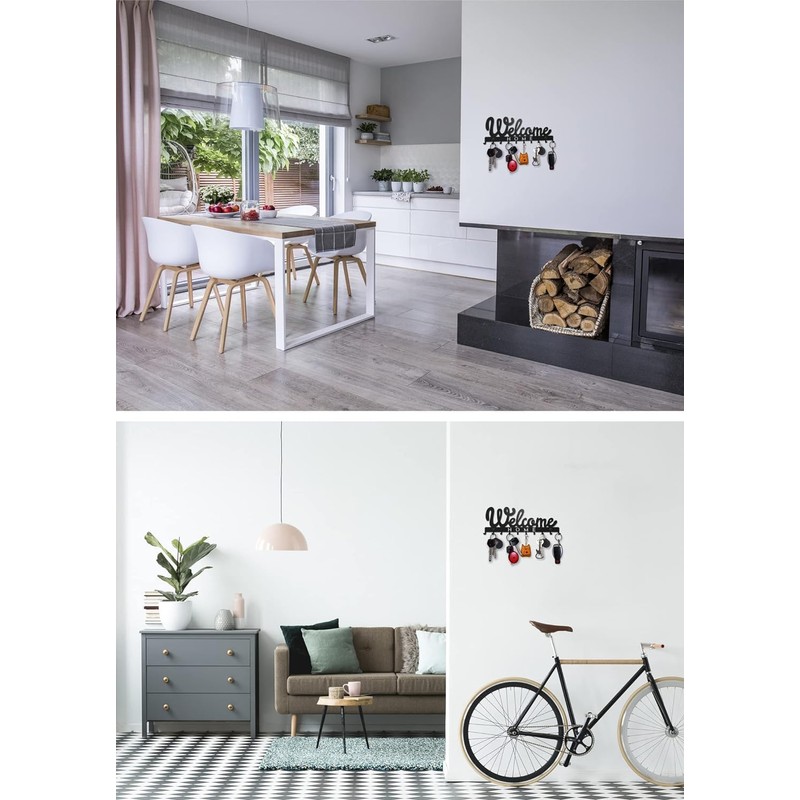 SirHoldeer Key Holder Modern, Welcome Home Key Hook, Key Holder