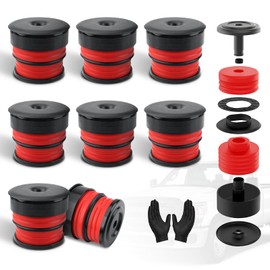 KARCOCA Body Mount Bushing Kit for 2008-2016 Ford F-250 F-350 Durable Cab Mounts Crew Cab - Body Mount 8 Pack - Durable Silicone Cab Mount Bushing Kit Improve Ride Quality（Red）