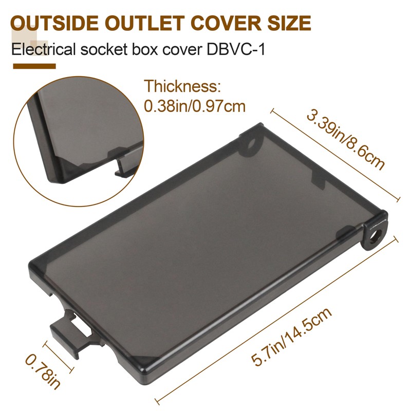 DBVC-1 Extra Duty 1-Gang Vertical Outdoor Outlet Cover for Arlington