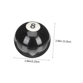 JUMPLAWN Palla da biliardo 8 pezzi numero 8 in resina resistente all'usura calibrata precisa rotonda ed equilibrata palla da gioco durevole per piscina e allenamento biliardo