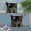 Boho Pillow Covers 18x18 Set of 2 Grey Rust Brown