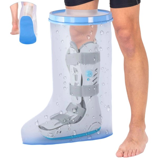 Fxdunjr Waterproof Extra Wide Leg Cast Cover for Shower with