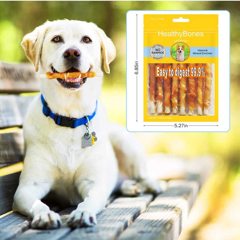 HealthyBones Chicken Breast Wrapped Natural Dog Treats for Polish Lowland