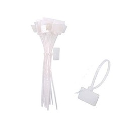 tooloflife 250 Pcs Nylon Cable Ties Self Locking White for Home and Office
