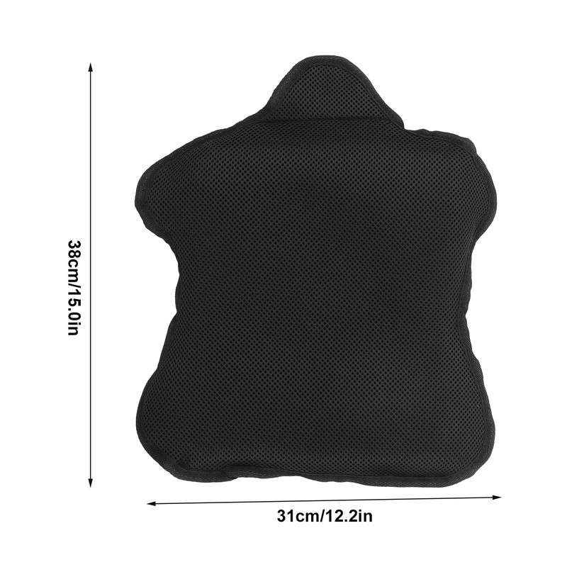 Motorcycle Gel Seat Cushion Mesh Cover Shock Absorption Breathable Cooling