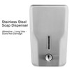 VANNSOO Wall Mount Stainless Steel Soap Dispenser for Bathroom, 48oz