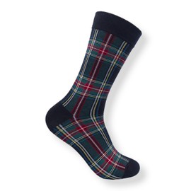 Men's Cotton Tartan Socks | Black Watch, Royal Stewart, Lindsay - Gift for Him (UK, Numeric, 6, 9, Regular, Regular, Stewart Modern)