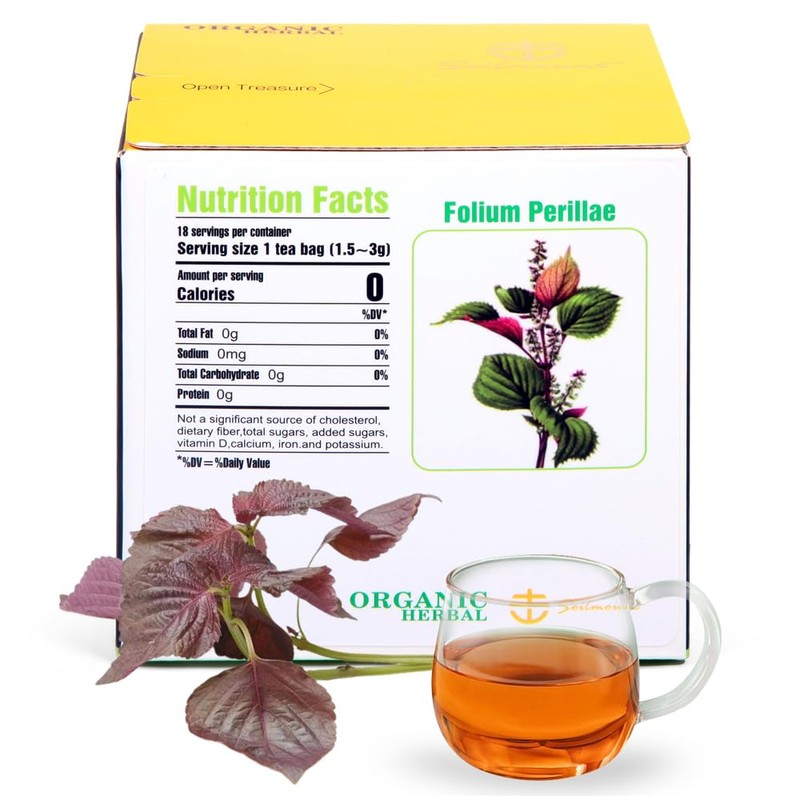 Soilmount Perilla Frutescens Tea,Organic Perillae Folium tea, 100% Natural (Perillae