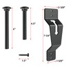 Black Universal Trailer Spare Tire Carrier Bracket | Wall mount