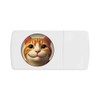 'Smiling Ginger Cat' Pill Box with Tablet Splitter (PI00032951)