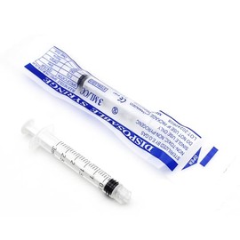 3mL Luer Lock Syringes, Sterile, Individually Sealed, 160 Count