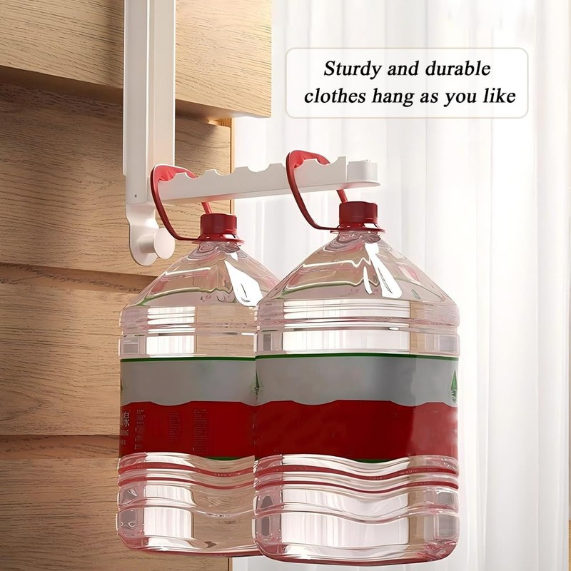 Foldable Over The Door Drying Racks for Laundry, Retractable Hooks