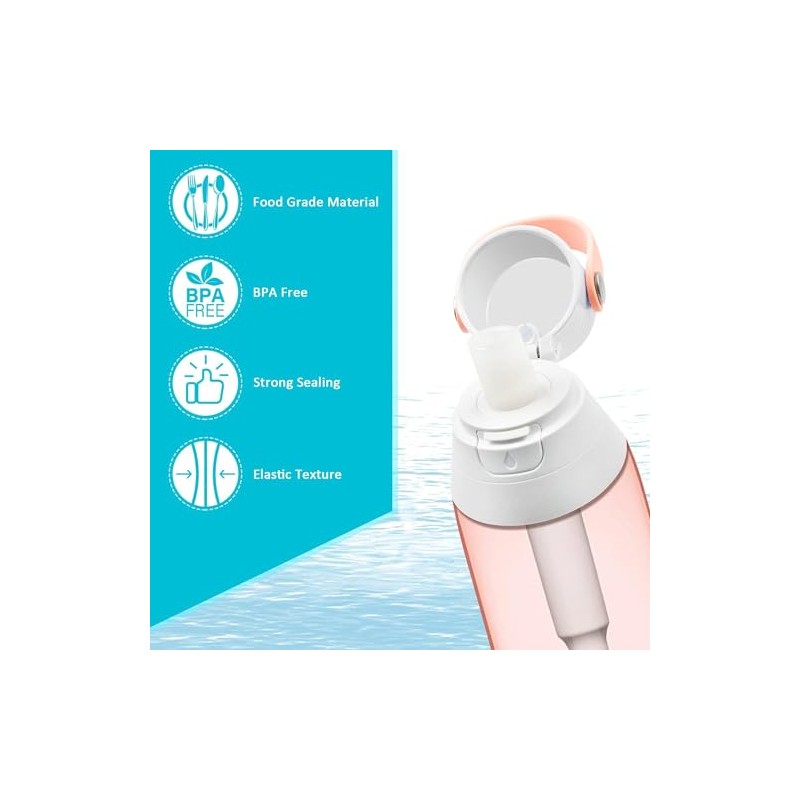 Brita Bottle Mouthpiece Replacement - 3PC Silicone Mouthpiece, 4PC Filter