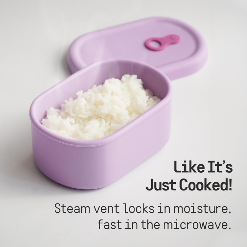 Premium Korean-Made Silicone Airtight Food Container with Steam Vent –