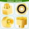 Brass Bushing 4-Pack 1/4" NPT Female to 3/4" GHT Female