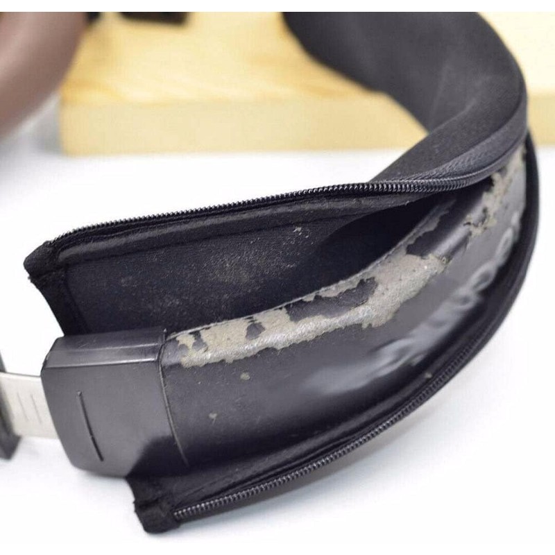 Black Headphone Protector Zipper Headband for Audio Technica ATH MSR7