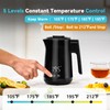 Seehot® 850ml Small Electric Kettle Temperature Control,800W Double Wall Electric