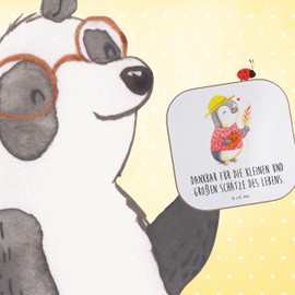 Mr. & Mrs. Panda Drinks Coaster Thanksgiving Treasures - Gift, Love and Gratitude, Wooden Coaster Design, Thanksgiving