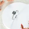 Aihpos Natural Herkimer Diamond Ring for Women - 1.0 Carat