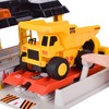 Mini Dig Vehicle Motorized Playset Construction Site Garage with Front