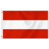 3×5 FT Austria Flag, Large 75D Austrian National Outdoor Banner,Decor
