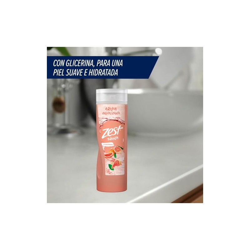 Zest Jabón Líquido Corporal Toronja, para una piel visiblemente saludable