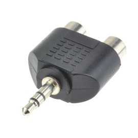 kenable 3.5mm Stereo Jack Plug to Twin Mono Splitter or Combiner Adapter