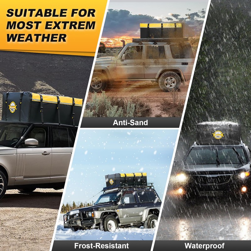 Sailnovo Car Rooftop Cargo Carrier Bag 20 Cubic, PVC Vehicle