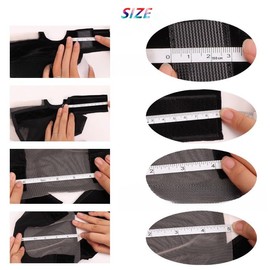 CUYEOIG Women's Lace Wig Grip Cap with 4x5 Transparent Swiss Lace Front - Non-Slip Wig Gripper with Adjustable Velcro Elastic Headband - Secure Hold, Glueless & Natural Edge with Ear Cutouts