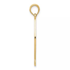 BillyTheTree Jewelry 10k Yellow Gold Ichthus Fish with Jesus Pendant