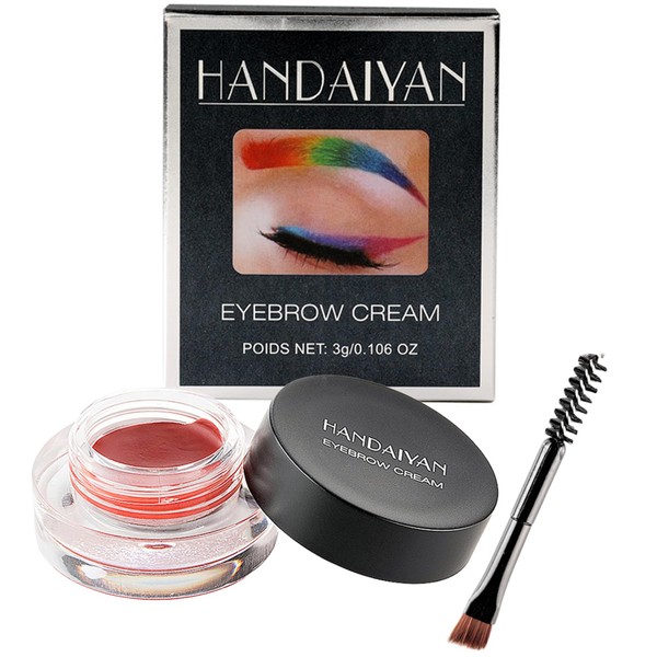 Eyebrow Pomade Waterproof Eyebrow Gel Eyebrow Pomade with Brush Long