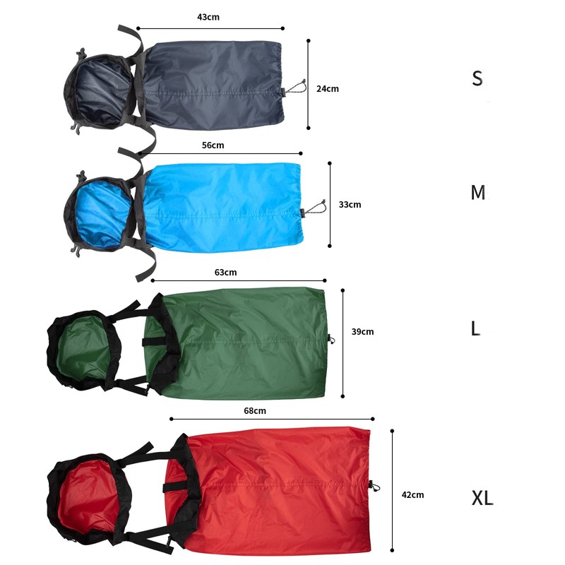 Nylon Compression Sack for Sleeping Bag, Lightweight Stuff Bag Organizer