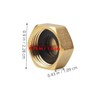 Abaodam 6Pcs Brass Blanking Nut Cap with Rubber Washers Leak