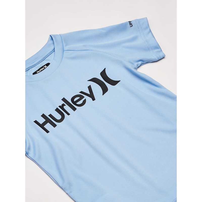 Hurley Playera de Surf para niños, Azul psíquico, 7