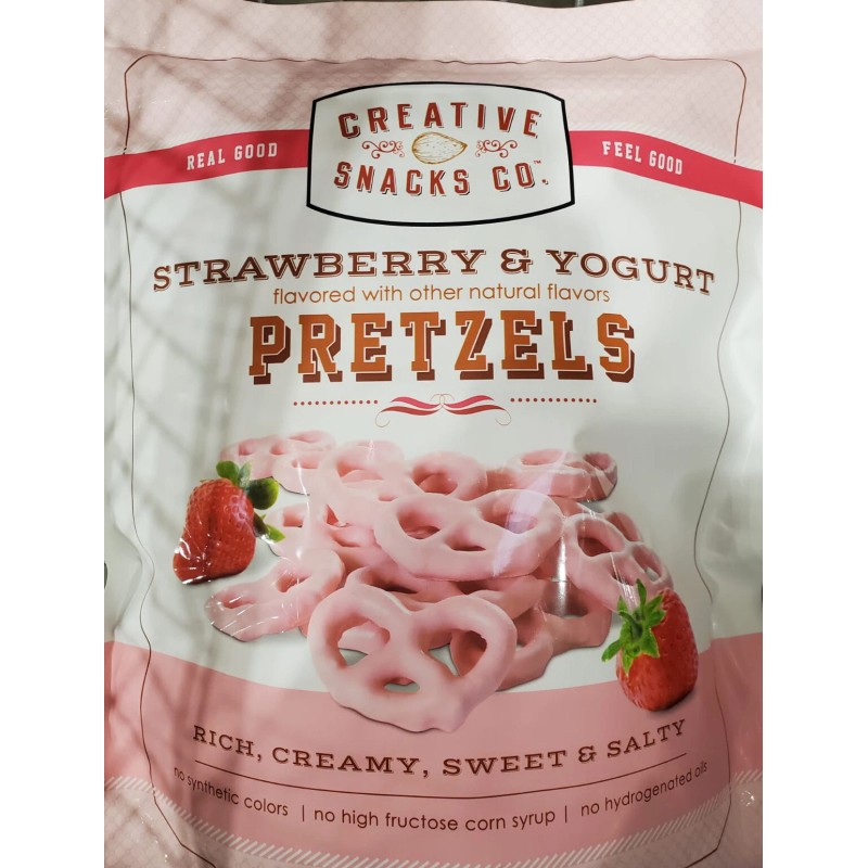 Creative Snacks Co Strawberry & Yogurt Pretzles 1 Lb 10