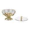 Godinger Decorative Serving Bowl Centerpiece Serveware Golden Branch Metal with