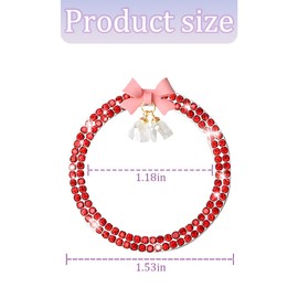 Zpana Bling Car Engine Start Stop Decoration Ring, 2PCS Rhinestone Crystal Vehicle Push Button Sticker, Diamond Automotive Key Ignition Starter Accessories, Universal for SUV, Sedan, Truck (Red)