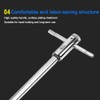 Omninmo Adjustable Ratchet Tap Wrench T-Handle, for Metric M5-M12 Taps,