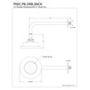 Kingston Brass P60CK Victorian Sunflower Head with 12-Inch Shower Arm,