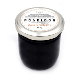 Poseidon Squid Ink, Calamar Ink, Squid Ink, 180 g "Squid Ink" Jar