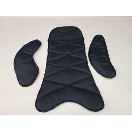 Hidden Comfort Camo Go Kart-Flat Track-Dirt Racing -Seat pad/Arm Pieces Rookie Size(XS seat) All Black