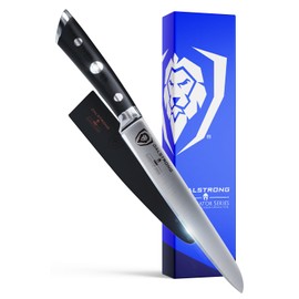 DALSTRONG Utility Knife - 6 inch - Gladiator Series Elite - Forged High-Carbon German Steel Kitchen Knife - Black G10 Handle - Paring Cooking Knife Gift - Chef's Knife - Sheath - NSF Certified