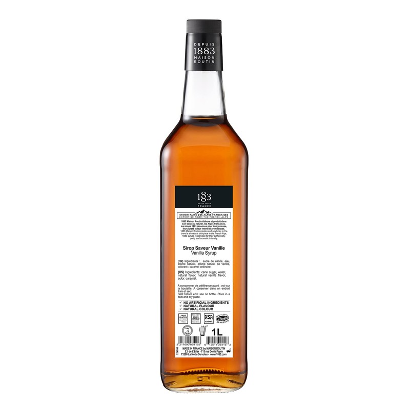 1883 Vanilla Syrup for Coffee and Drinks – Made in