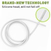 NDTEZUGT 1/10" (2.5mm) Elastic Thin Shoe Laces, Silicone Head Stretchy