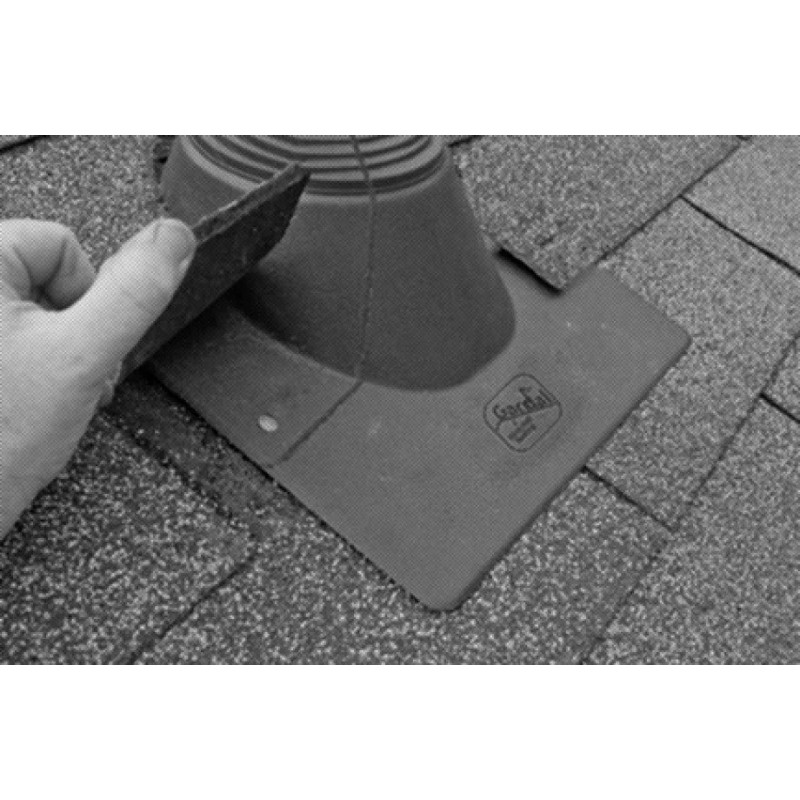 GARRDAL 2 part pipe boot. roof flashing retrofit Read limited