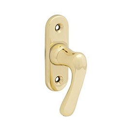 Basic Man Window Handle WG Elegant 505 102240693 Curved Square Pin 7 x 33 mm, polished brass, Pack of 1