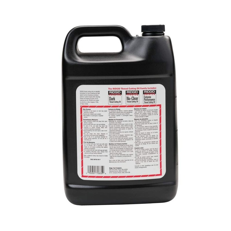 ​​RIDGID 70835 Nu-Clear Thread Cutting Oil, 1 Gal, Halogen, PCB