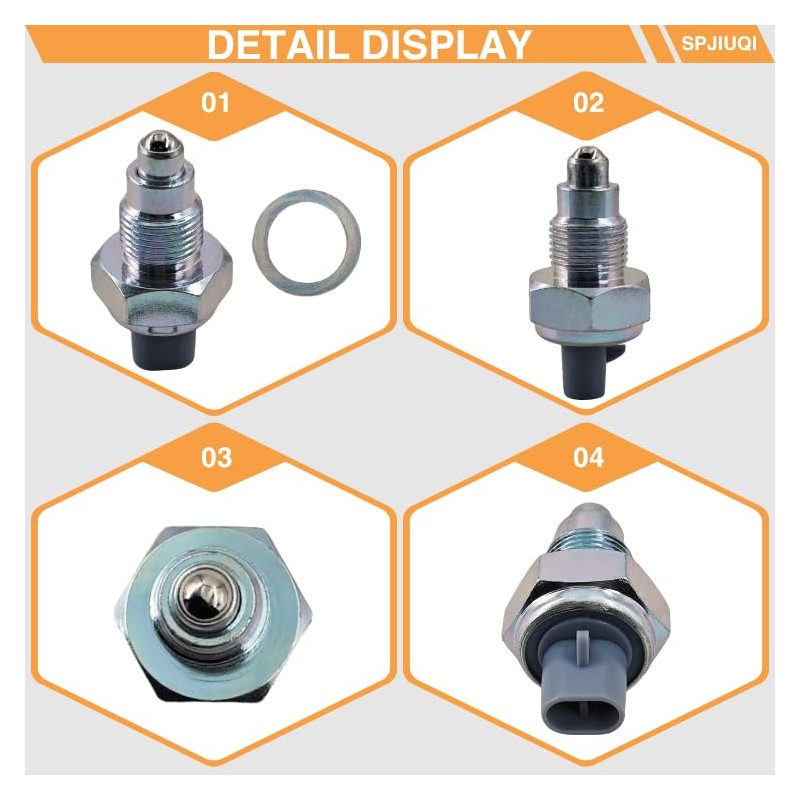 SPJIUQI 84210-12040 84222-12010 84210-52050 Back-up Lamp Switch for Toyota