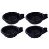 4 x Replacement Black Plastic Egg Poacher Cups