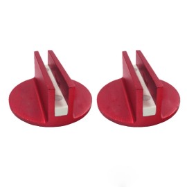 Unbranded 2pcs Universal Slotted Magnetic Jack Pad Pinch Weld Frame Rail Adapter Red